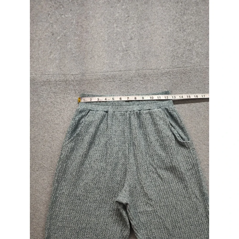 SO Women Athletic Pant S Gray Elastic Waist Pull On Ankle Pockets Drawstring Leg
